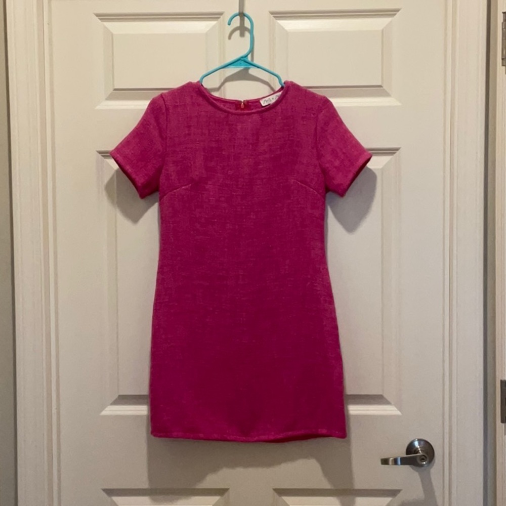 Pink Tweed Dress